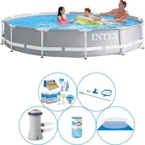 Prism Frame Pool Rund - 366x76 cm - 5-teilig S21047 (1/4)