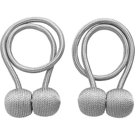 Bandeau magnétique réglable pour rideaux, 2 pièces - Bureau, Salon, Chambre - Accessoire moderne (1/5)