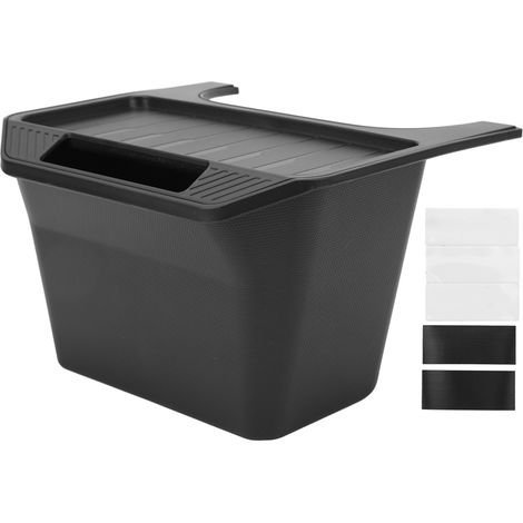 Decdeal Boîte de rangement centrale arrière grande capacité, noire, pour console Tesla Model Y (1/5)