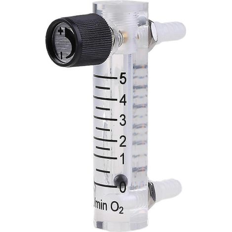 Débitmètre à tube acrylique 0-3 LPM, raccord pour tuyau de gaz, régulateur de débit d'oxygène (1/5)