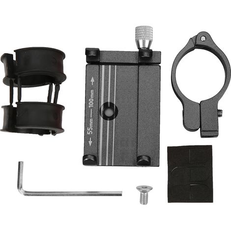 Supporte de téléphone haute dureté, résistant à la corrosion, fixation robuste pour guidons 31.8mm 25.4mm 22.2mm, couleur noire (1/5)