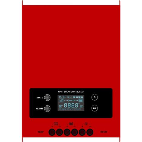 MPPT 100A Régulateur de Charge Solaire 12V/24V/48V Contrôleur de Charge de Batterie de Panneau Solaire Intelligent avec Écran LCD et Interface RS485-100A (1/5)