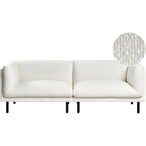 Sofa 3 Seater VORGOD Boucle Off-White (1/5)