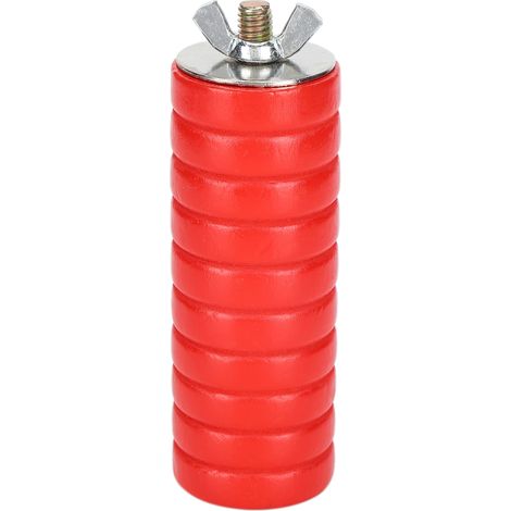 Perchoir coloré en pin naturel pour petit perroquet, hamster, jouet pour animaux de compagnie, rouge (1/5)