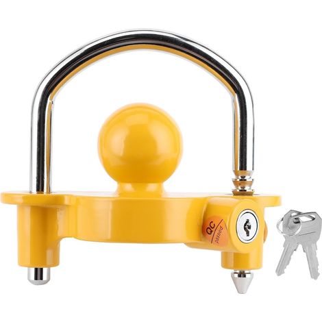 Verrou Antivol D'attelage Universel, Coupleur De Boule De Remorque Réglable Antirouille for Accessoires De Moto Remorques (1/5)