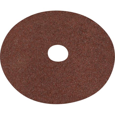 Sealey WSD524 Worksafe 125mm Fibre Backed Sanding Disc 24Grit - Pack of 25 (1/2)