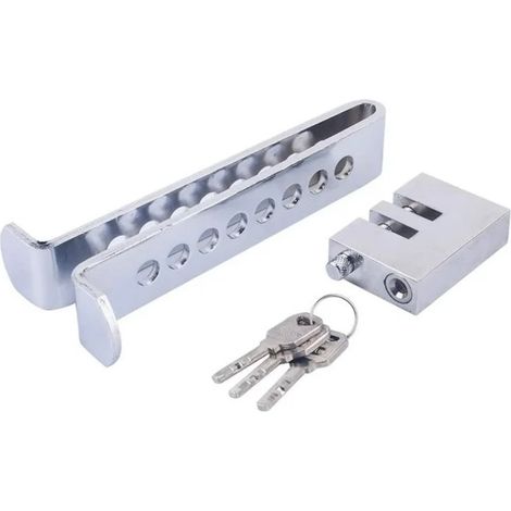 Accélérateur Pedal Anti-vol de l'appareil 8 trous en acier inoxydable Padlock Kit de voiture, accessoire automobile pratique (1/5)