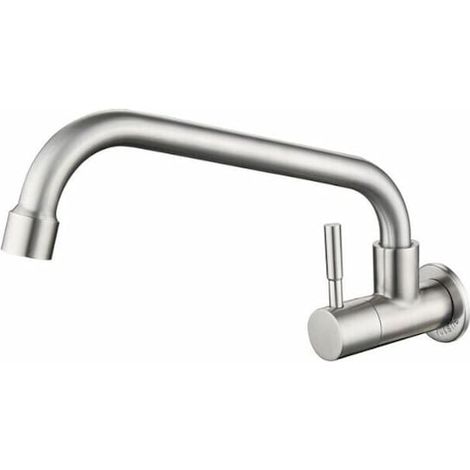 Robinet d'eau froide en acier inoxydable, durable, non toxique, 1/2 pouce, polyvalent et pratique, pour un usage quotidien (1/5)