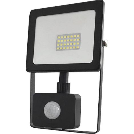 PROIETTORE A LED CON SENSORE PRESENZA 20W - mm 160 x 115 x 50 / 4000K (1600 lm) - nero