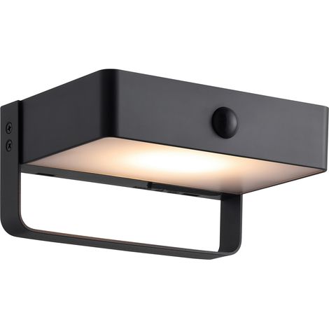 Applique murale SAULIO Solar Aluminium Noir, H.7,3 IP44 SolarLed /Nordlux Extérieur (1/5)