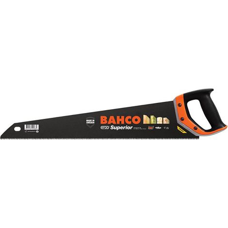 Bahco ERGO Superior Crosscut Saw 550mm for Hardwood, Wet, and Treated Wood - Model 2700-22-XT7-HP