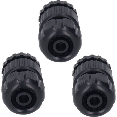Lot de 3 adaptateurs de robinet en acier inoxydable PP pour tuyau d'arrosage domestique, idéal pour le jardin et le lavage de voiture. Filetage G1/2 et G3/4, trou intérieur de 11 à 13 mm. (1/5)