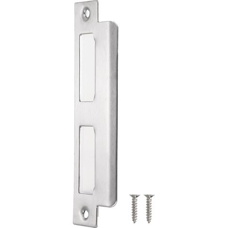 Plaque de Frappe de Porte 145x40mm Acier Inoxydable 201 Argent (1/5)