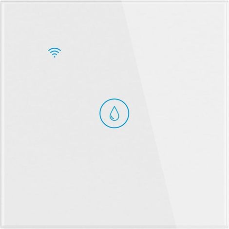 (40A 8000W Blanc) Commutateur de Chauffe Eau sans Fil APP Sensible à la Voix Écran Tactile Panneau de Verre Anti humidité Convient pour la Maison Hôtel (1/5)