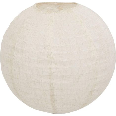 Lanterne Japonaise Boule "Jordy" 43cm Beige Lin (1/4)