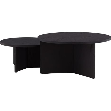 Saltö table basse ensemble de 2 noir. (1/4)