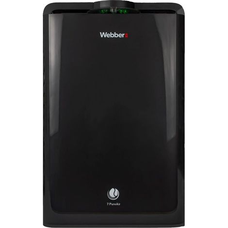 Purificador de aire Wi-Fi con filtro HEPA 13, edición negra.