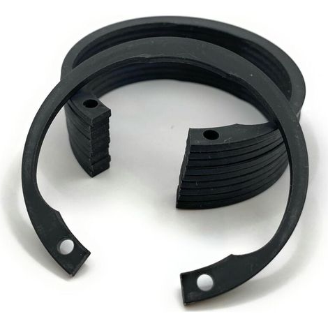 Bardusch-Lot de 10 Circlips intérieur 50mm pour alésage Ø 50 mm DIN 472 Acier brut Anneau de retenue C-Clips -