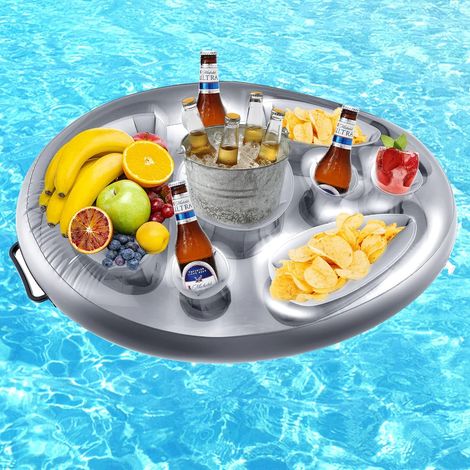 Aufblasbare Poolbar, PVC-Flaschenhalter-Boje, 8 Löcher, Strand, Party (1/5)