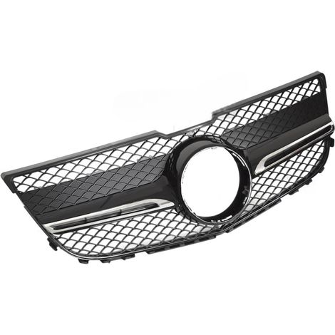 Grille calandre Mercedes GLK X204 de 2013 a 2015 Noir Brillant Chrome-42731635 (1/4)
