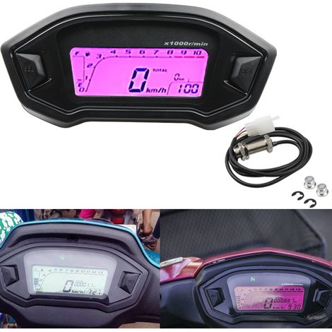 Very popular modified motorcycle with adjustable 7-color LCD dashboard, adaptable for 2 to 4 tires and 6-speed fuel/mileage indicator.