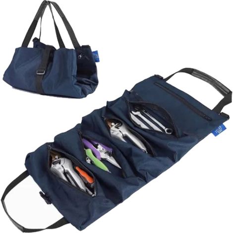 Werkzeugtasche aus Oxford-Gewebe, Hänge-Werkzeugtasche, Aufbewahrungstasche fürs Auto, Elektrikertasche, Werkzeugtasche für Heimwerkerbedarf, dunkelblau. (1/5)