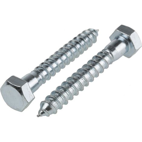 Vis tire-fond, 12mm x 80mm, en Acier, en Acier trempé ( Prix pour Sachet de 10 )