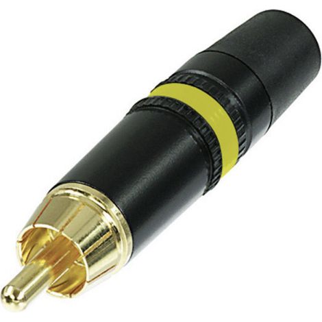 Rean AV NYS373-4 Cinch-Steckverbinder Stecker, gerade Polzahl: 2 Schwarz, Gelb 1 St.