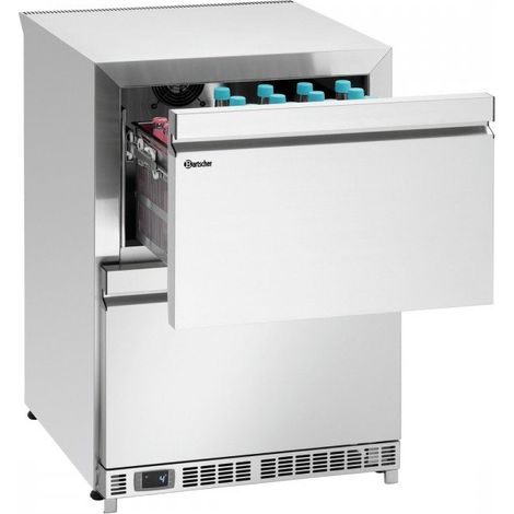 Table inox ventilée positive 2 tiroirs coulissants, 167 W, 220 V - MONO (1/5)