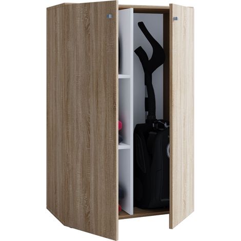 Armadio di pulizia del gabinetto della scopa di legno Lona L 70x111x38 - VCM
