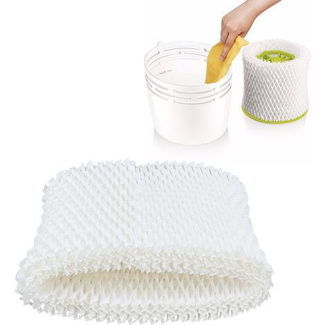 Filtre en papier de pâte de bois pour humidificateur d'air, compatible avec les modèles Phillips HU4706‑01/02/03 et HU4136 (1/5)