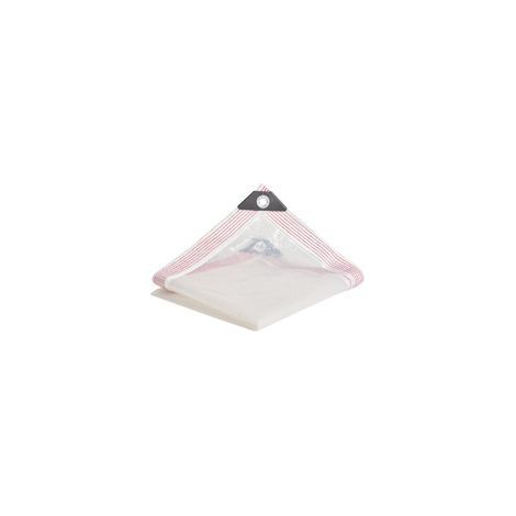 Bâche transparente à œillets - Bâche de serre extérieure en plastique transparent avec protection imperméable pour terrasse - pour mobilier de jardin ou tente - 2 x 3 m (1/5)