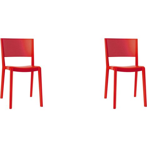 Resol SPOT Set 2 Silla Interior, Exterior Rojo