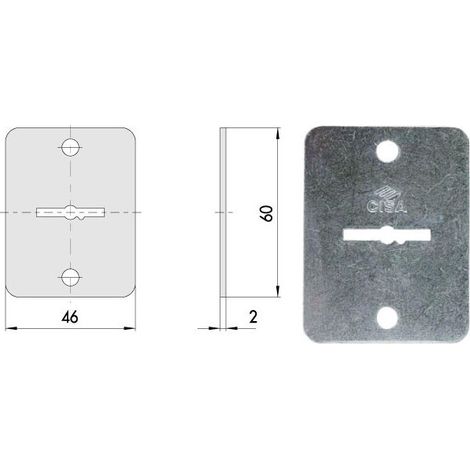 Bocina rectangular Dm 06124-00-0 Cisa