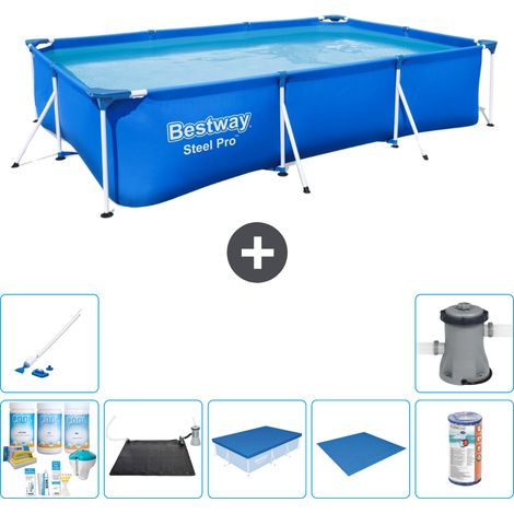 Bestway Bestway Steel Pro Rectangulaire - 300x201x66 cm - 8-pièces S22259 (1/5)