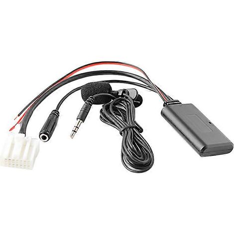 Bluetooth 5.0 Kfz-Adapter mit Aux-Kabel, Mikrofon und Freisprechfunktion für Mobiltelefone (kompatibel mit BMW 2, 3, 5, 6, MX5, RX8 und CX7). (1/5)