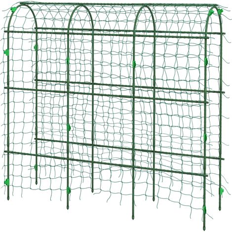Arche en treillis métal avec filet anti-oiseaux 43 x 182 x 183 cm (1/5)