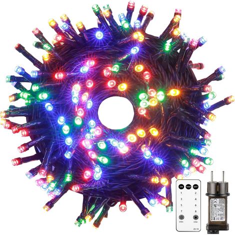 Guirlande Lumineuse Exterieure Electrique, 20M 200LED Guirlande Noel Sapin (1/5)