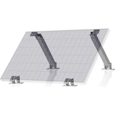 Zelsius Universal Solarmodul Halterung mit verstellbarem Winkel, Aluminium Montageset für ein Panel