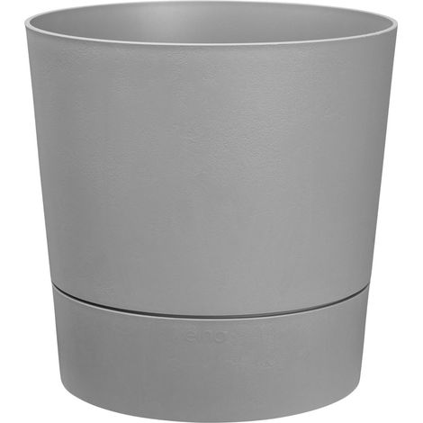 Pot Greensense Aqua Care Rond Arrosage Autonome, Design Ciment Clair - Elho