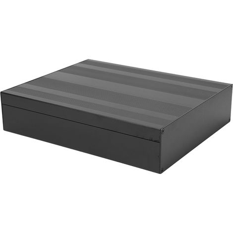 Aluminium-Projektgehäuse, mattschwarz, 50 x 178 x 220 mm, für Elektronik-Bastelprojekte (1/5)