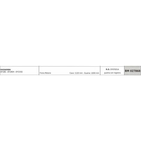 Motorbremskabel DAYEE Rasenmäher DY18S - DY18SH Kabel 1120 mm Ummantelung 1000 mm