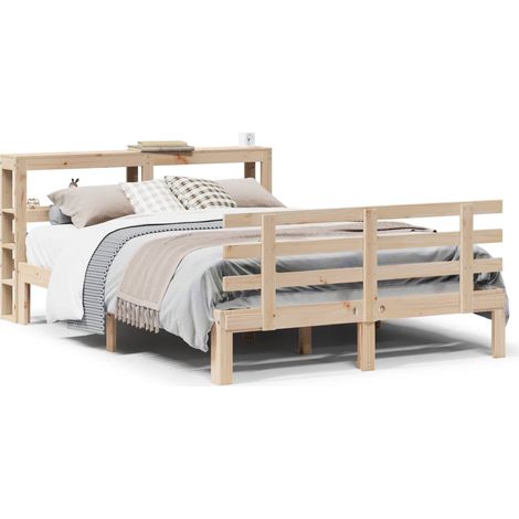 Maison Exclusive - Cadre de lit avec tête de lit sans matelas 120x190 cm