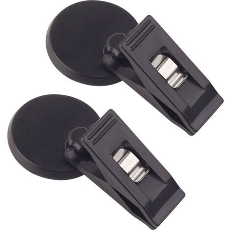 2 pièces Support de Ticket de Parking avec Ventouse, fenêtre de Voiture Pare-Soleil Cartes en Tissu Billets Ventouse avec Pince, Noir (1/5)