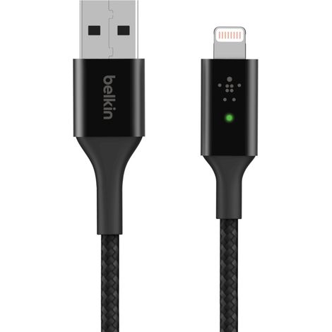 Belkin CAA007BT04BK câble Lightning 1,2 m Noir (1/4)