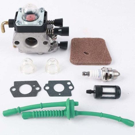 Carburetor kit compatible with engine parts and accessories. Replace the air filter in the intake kit. (1/4)