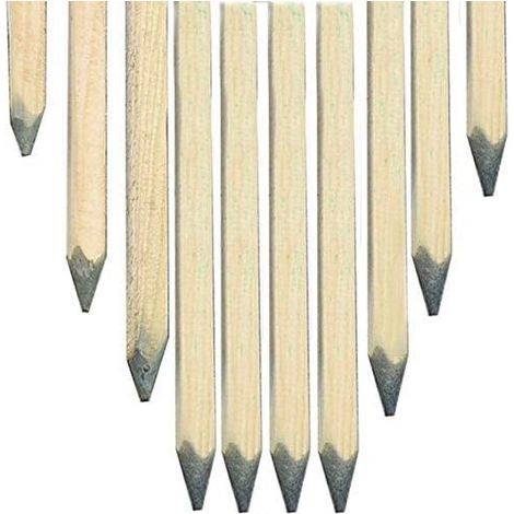 Suinga – Lot de 20 tuteurs en bois autoclavés 150 cm – Poteaux 3x3 cm pour soutien d'arbres – Résistance aux insectes et champignons
