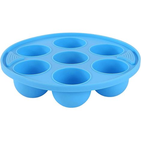 Moule à gâteau en silicone Jikaix à 7 cavités, pour la cuisson de gâteaux, gelées et puddings. Moule à dessert en silicone de qualité alimentaire, résistant aux hautes températures. (1/5)
