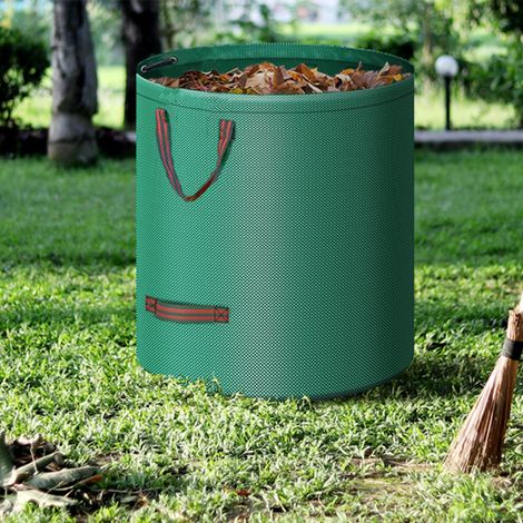Sac à Déchets de Jardin 300L Robuste - Sac Poubelle Géant Réutilisable pour Feuilles, Herbes et Débris (70x80cm)-lsw (1/5)