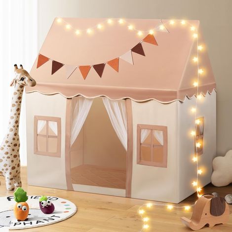 Tente pour Enfants, Maison De Jeu Tente D'Intérieur avec Matelas Et Lumières, pour Chambre d'enfants, Coin Douillet pour Enfants, D'Intérieur Cadeau Enfant pour Petits De 3 À 13 Ans (1/5)
